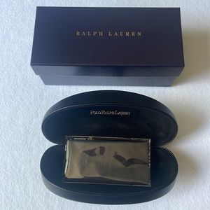 NEW Polo Ralph Lauren Glasses Case, Lens Cloth, and Box
